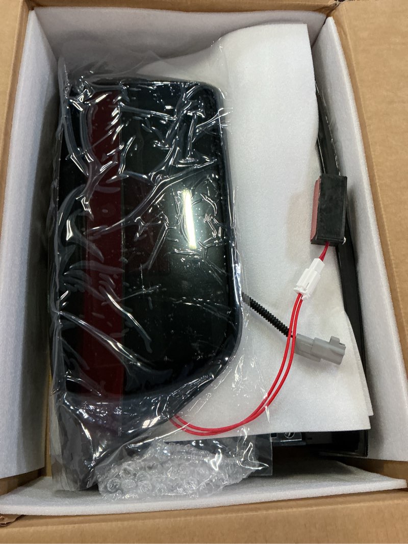 Condition photo showing New/Like New for led tail light + 3rd third brake light kit fit for toyota tundra 2014-2018, taillight assembly high mount stop light replacement 3 pcs, smoke lens smoke tail light pair + 3rd brake light