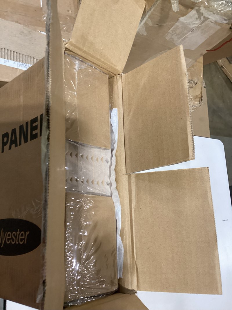 Condition photo showing New/Like New for art3dwallpanels 10 pack acoustic panels, 48" x 12" x 0.35" soundproof wall panels, self adhesive high density sound absorbing acoustic treatment for recording studio, office, light camel