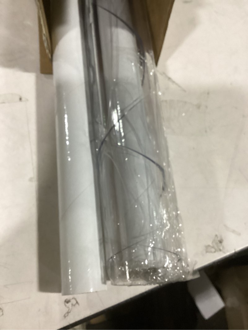 Condition photo showing New/Like New for lovepads round clear table cover protector 46 inch, 2mm thick table protector for dining room, waterproof plastic cover pvc vinyl tablecloth, circle tabletop protective pad for furnture surface 46" (round) clear 2mm