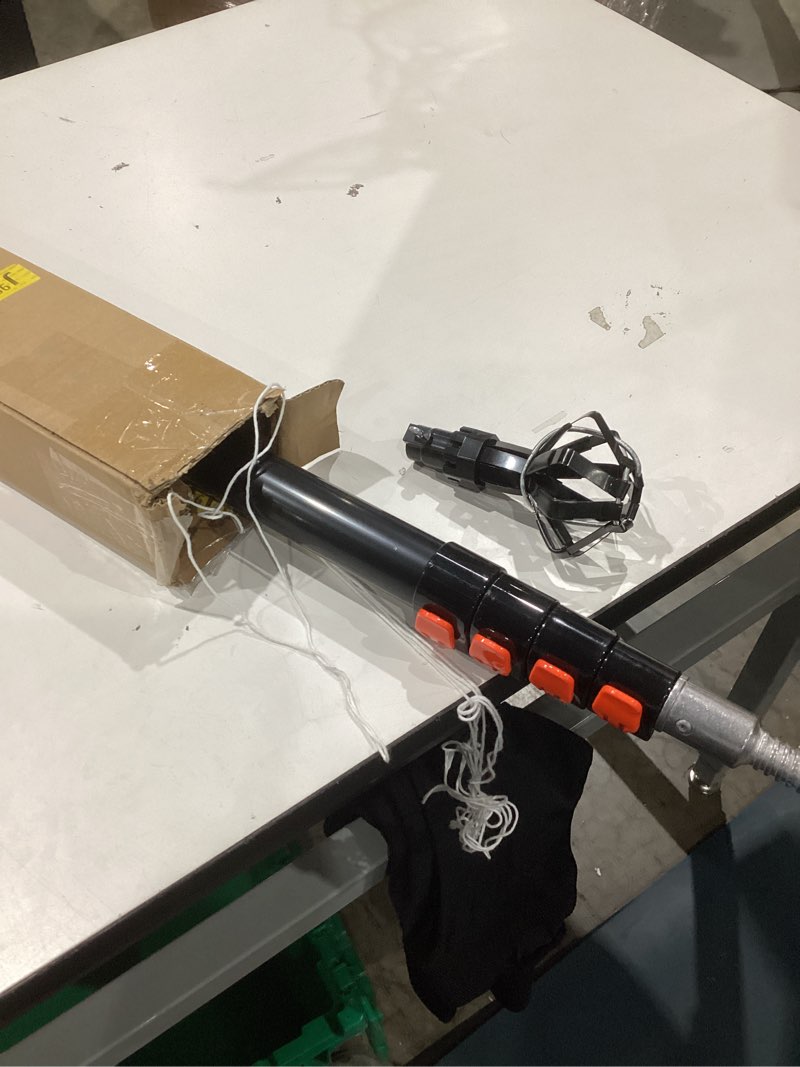 Condition photo showing Good Condition for 20ft reach light bulb changer for high ceilings, light bulb changer with baskets and suction cup for recessed lights with 3-12ft telescoping extension pole