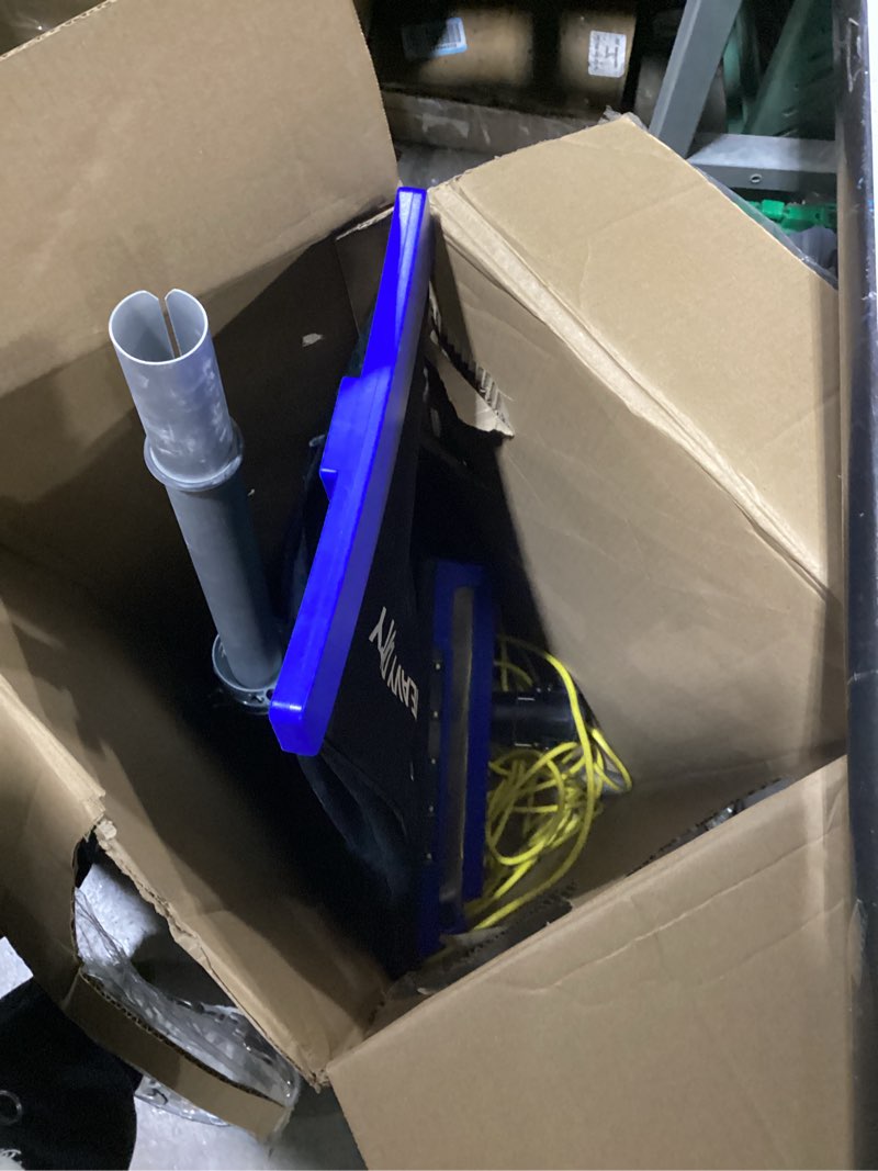 Condition photo showing As Is for amazon basics heavy duty upright bagged vacuum