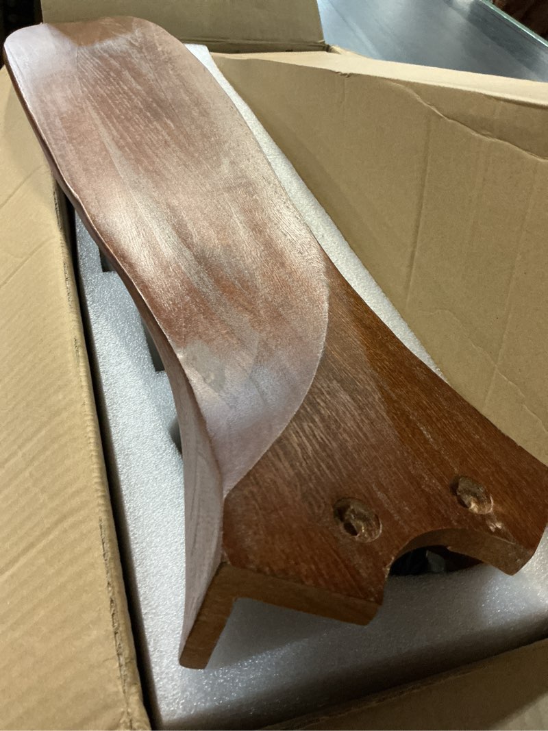 Condition photo showing Good Condition for 60" wood ceiling fan no light, smart ceiling fans without lights with alexa google app, indoor outdoor ceiling fan no light for bedroom porch modern propeller 3 blade high cfm motor,red walnut red walnut 60 inch