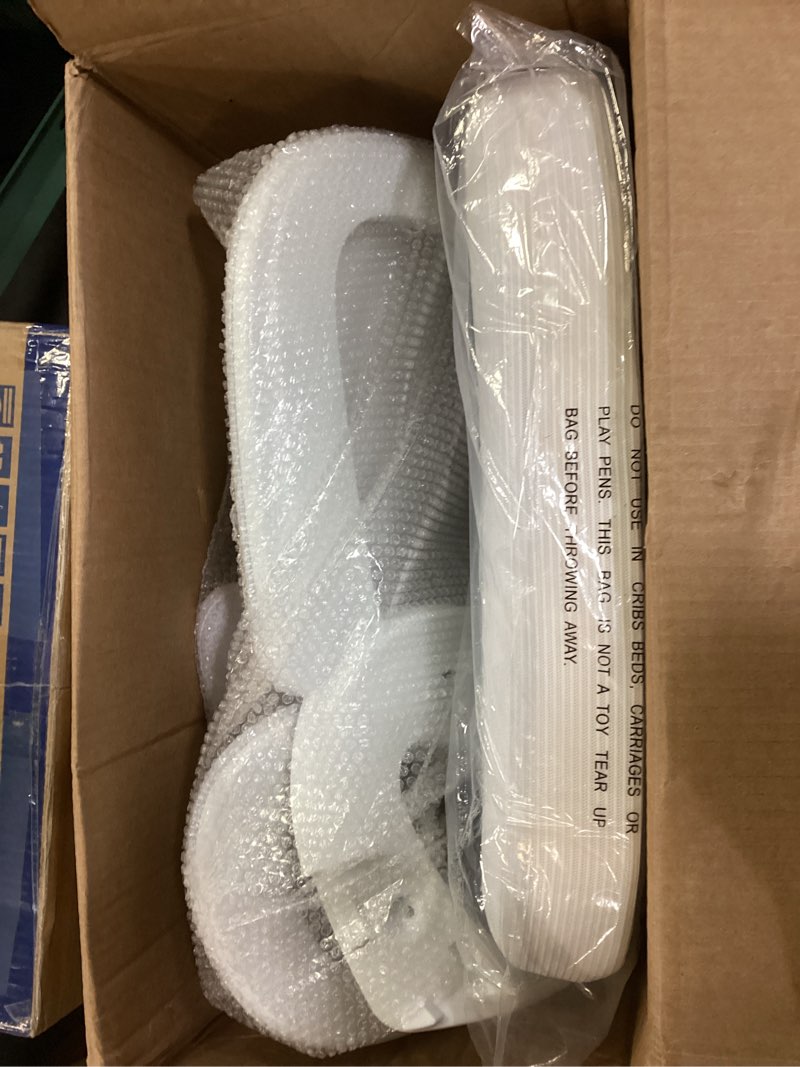 Condition photo showing Good Condition for TRALT Ergonomic Office Chair - Desk Chair with Adjustable Headrest Lumbar Support Computer Chair - Mesh Comfy Chair with Flip-up Armrests - Gaming Chairs for Adults Home Office (Leather, White) Angel White