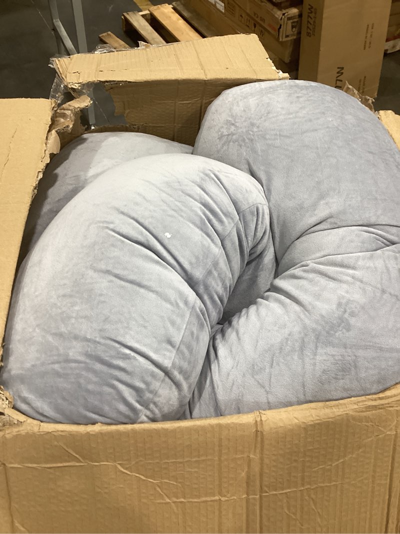 Condition photo showing As Is for momcozy pregnancy pillows for sleeping, u shaped full body maternity pillow with removable cover - support for back, legs, belly, hips for pregnant women, 57 inch pregnancy pillow for women, grey