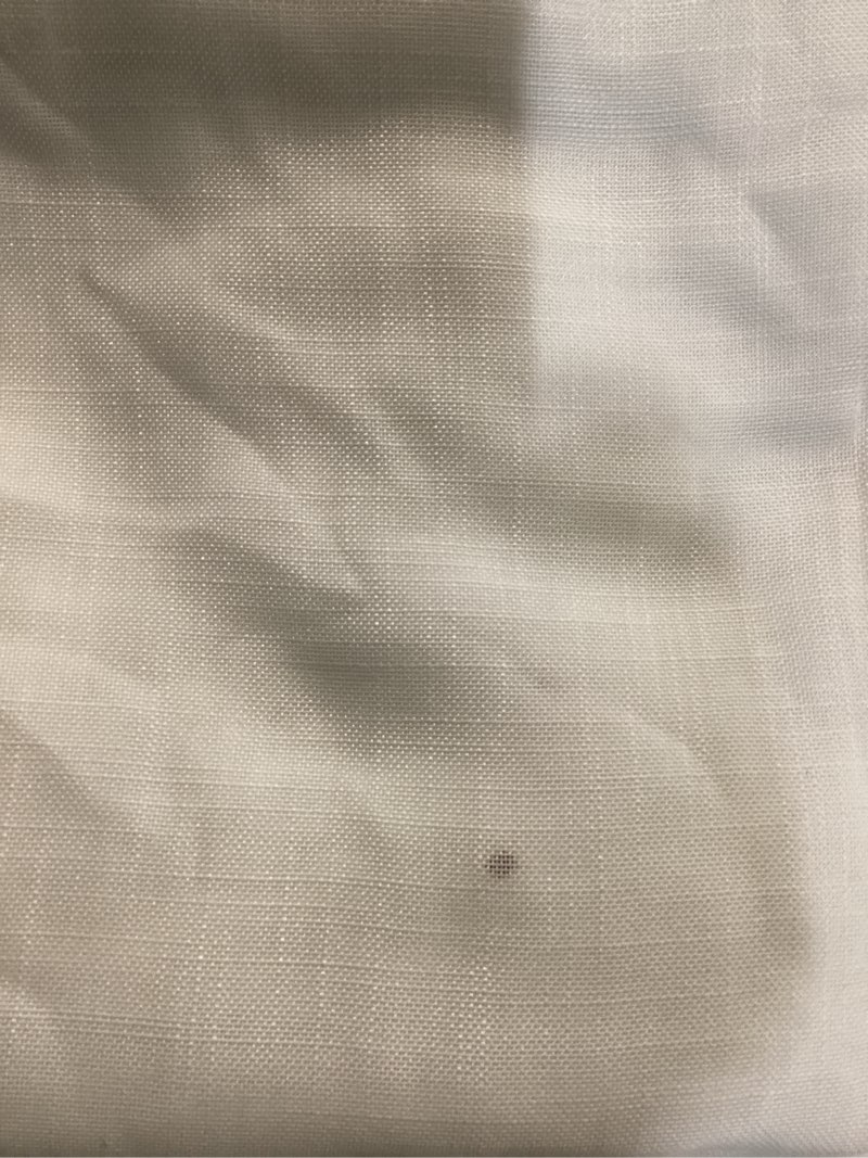 Condition photo showing As Is for miulee white linen curtains 105 inch long 2 panels for bedroom living room, soft thick linen textured back tab window drapes semi sheer light filtering rod pocket modern farmhouse decor 52"w x 105"l (pack of 2) white