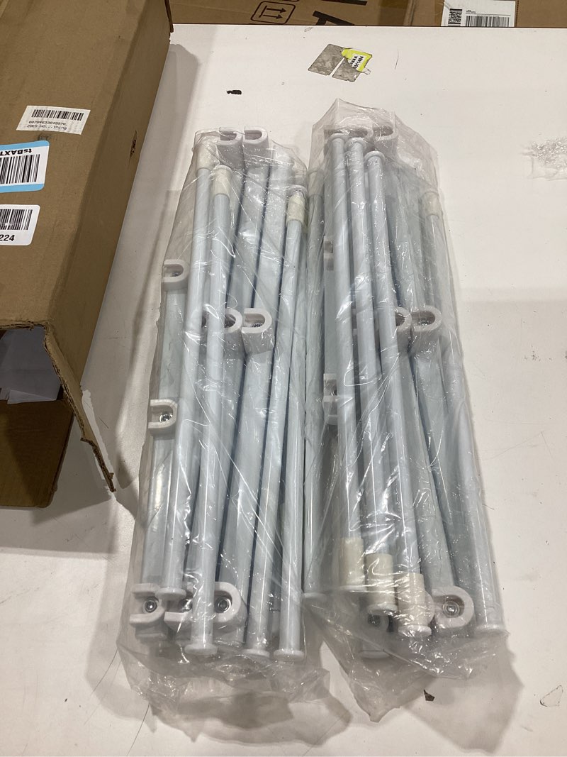 Condition photo showing Good Condition for homidec drying rack clothing,large 12 drying poles with sock clips clothes drying rack,foldable portable laundry drying rack for air drying clothing,towels,delicate eac,indoor outdoor use.white
