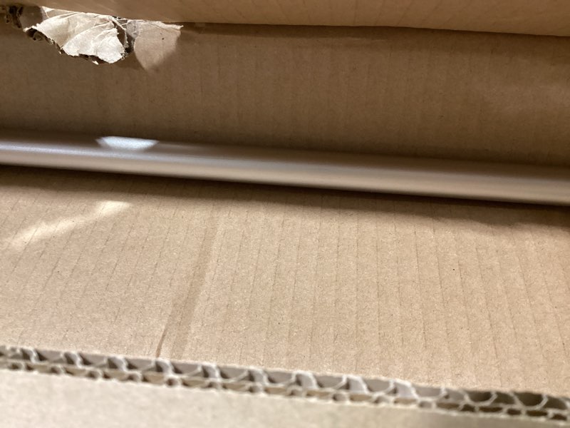 Condition photo showing Good Condition for amazon basics room darkening blackout curtain rod for bedroom and living room, easy installation, curved, 48" to 88", nickel nickel 48" to 88" single rod