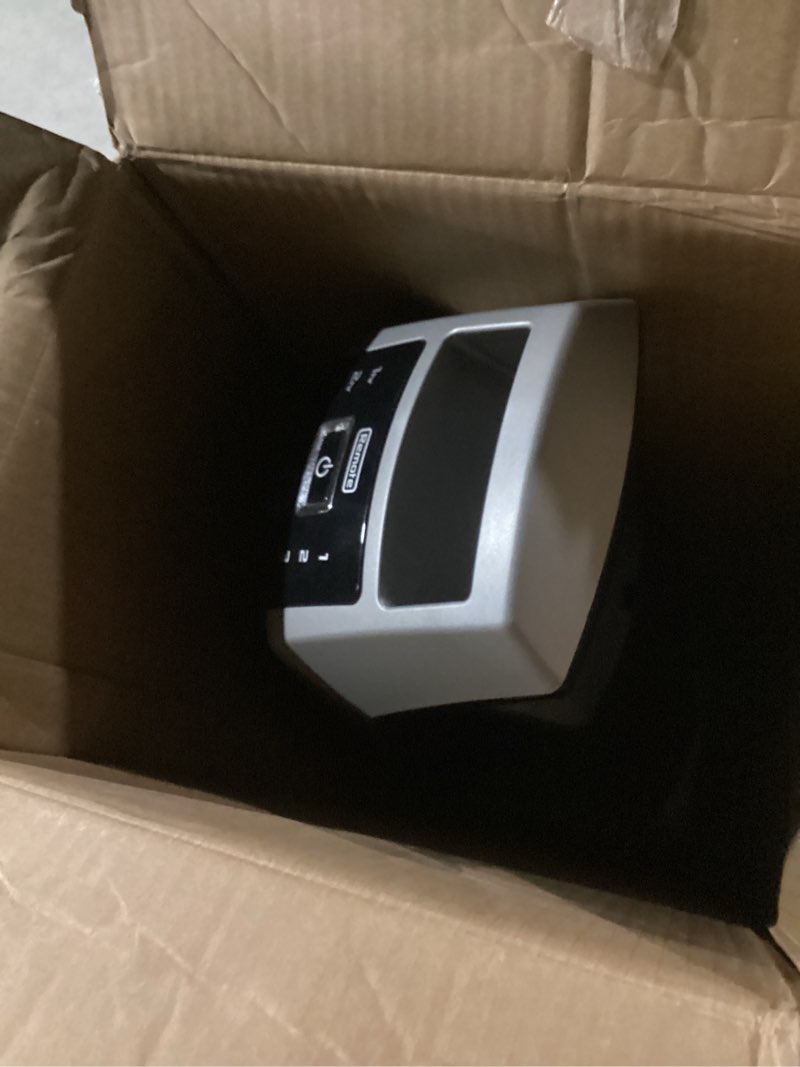 Condition photo showing Good Condition for lasko high velocity oscillating tower fan for bedroom, garage, basement, and gym with remote control, timer, 3 powerful speeds, 35" silver/black, u35115