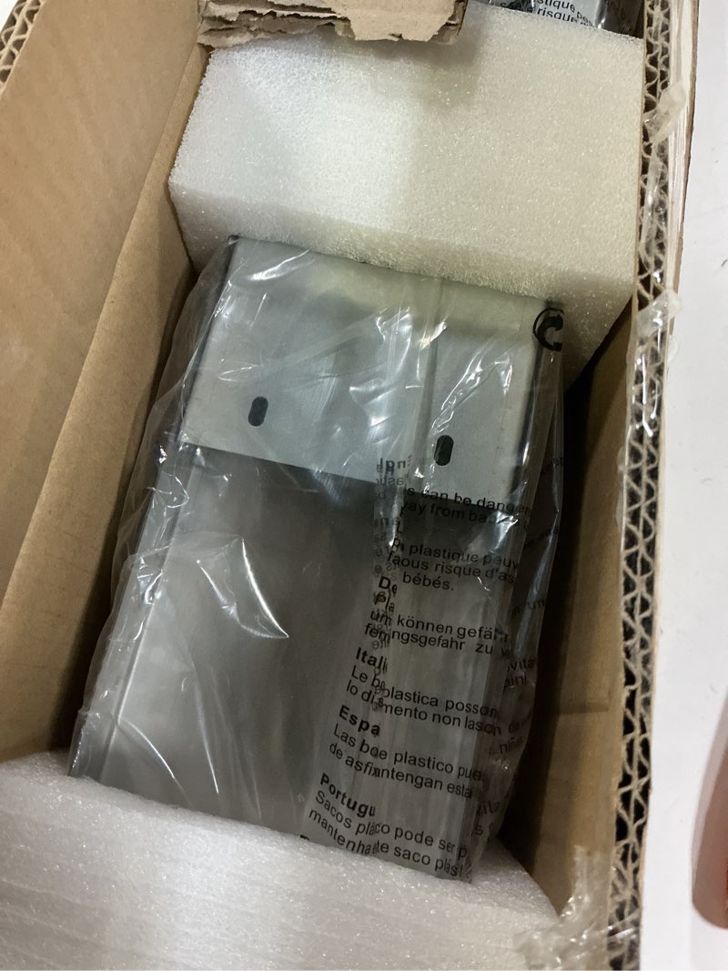 Condition photo showing Good Condition for LED Bathroom Vanity Light Fixture Over Mirror 24.4 inch Modern Rectangle Finishing Stainless Steel Lighting Bar 4000K Daylight Wall Sconce (Chrome) 24 inch Chrome