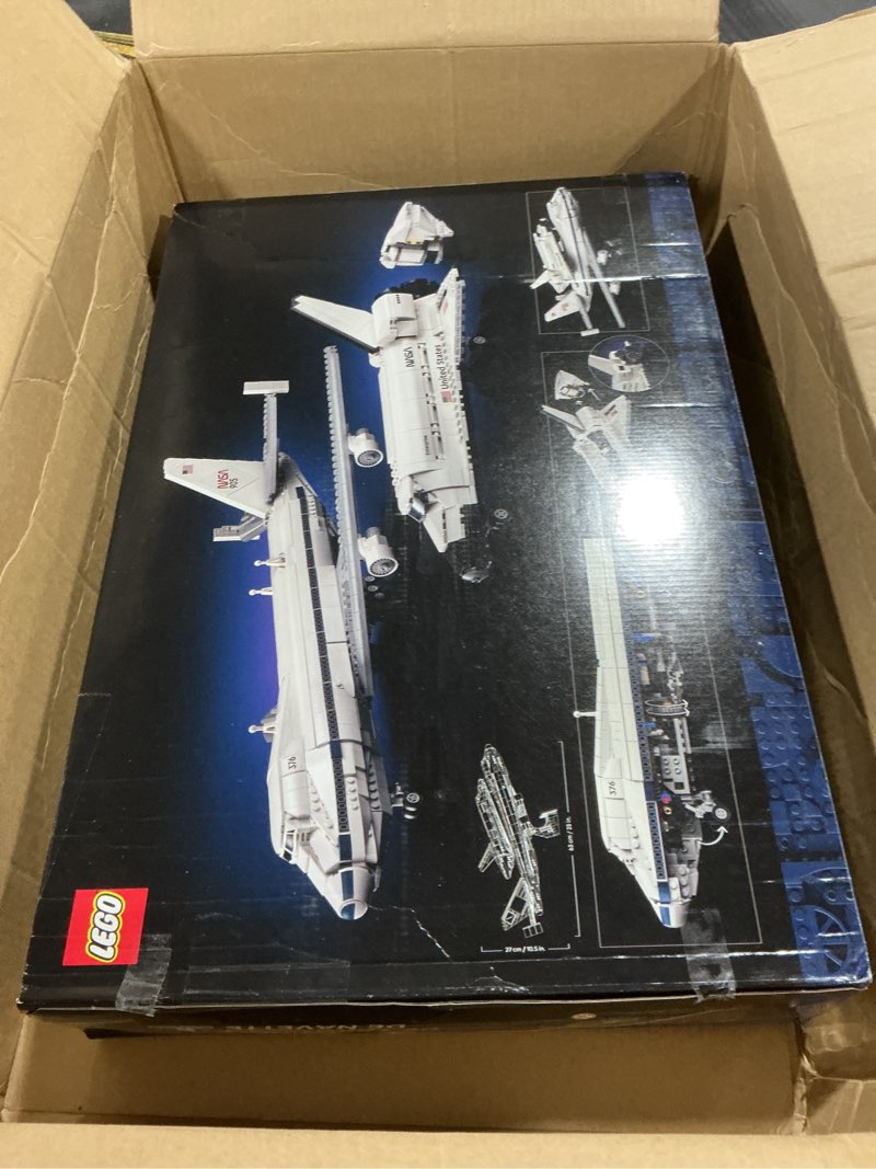 Condition photo showing As Is for LEGO Icons Shuttle Carrier Aircraft Building Set for Adults - Spaceship & Airplane Model Kit for Adults, Ages 18+ - Air & Space Decor - Gift Idea for Men & Women - 10360