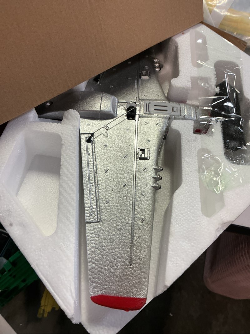 Condition photo showing Good Condition for leambe 4 channel rc plane, ready to fly aerobatic aircraft, easy control for beginners, p51 mustang rc airplane best gift for adults white large