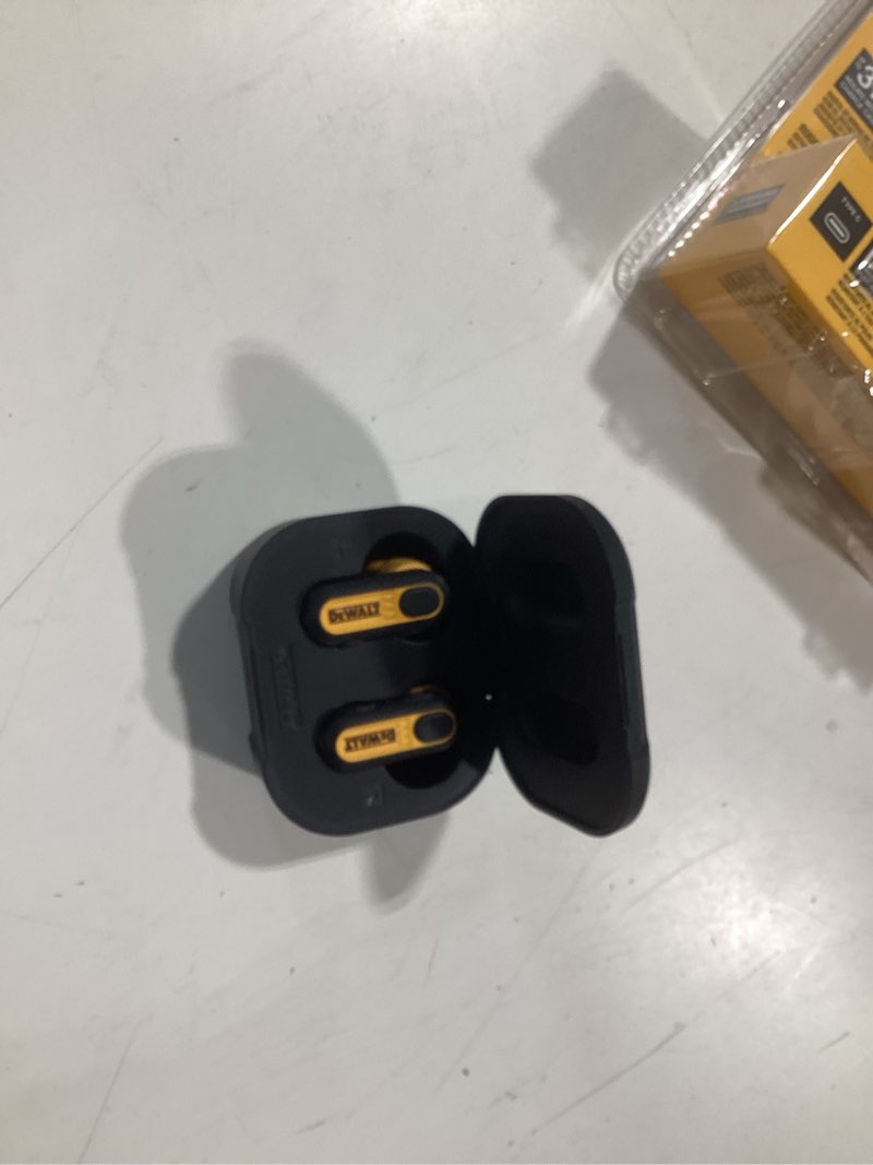 Condition photo showing Good Condition for dewalt wireless bluetooth earbuds w/charging case 1 pk