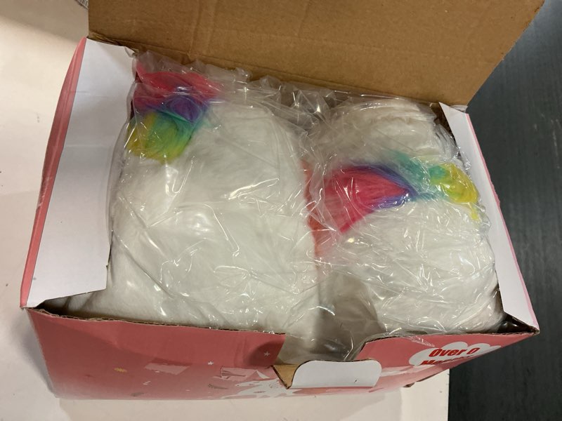 Condition photo showing Good Condition for kmuysl toys for girls ages 0 1 2 3 4 5 6 7 8+ years - unicorn mommy stuffed animal with 4 baby unicorns in her tummy, soft unicorn plush toys set, christmas birthday gifts for baby, toddler, kids unicorn stuffed animal set 1
