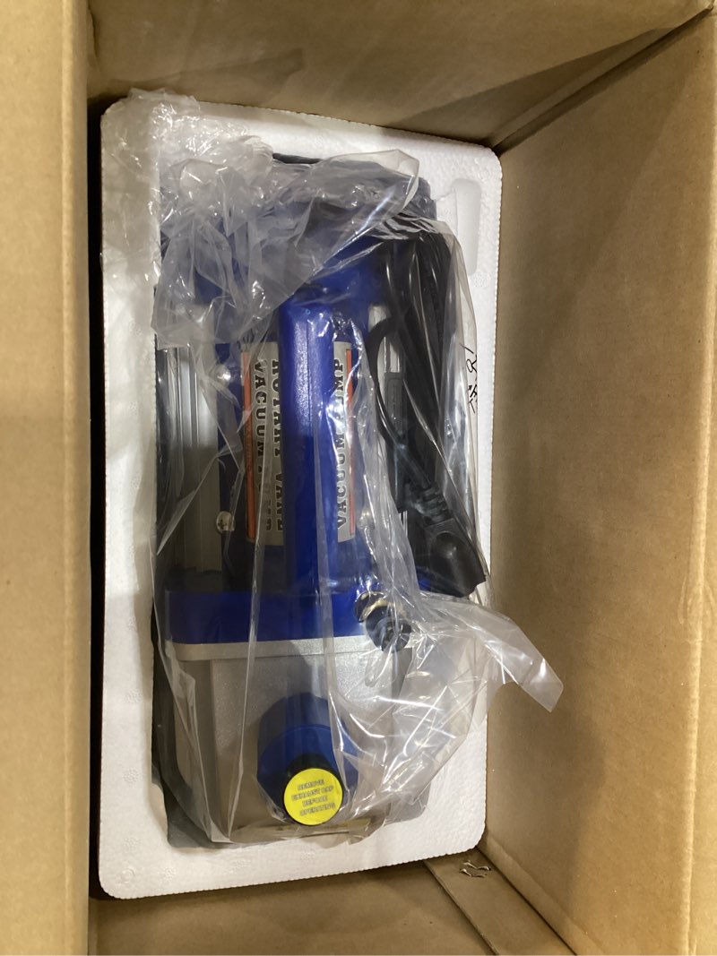 Condition photo showing Good Condition for VIVOHOME 110V 1/2 HP 5 CFM Dual Stage Rotary Vane HVAC Air Vacuum Pump with Oil Bottle Blue 5 CFM