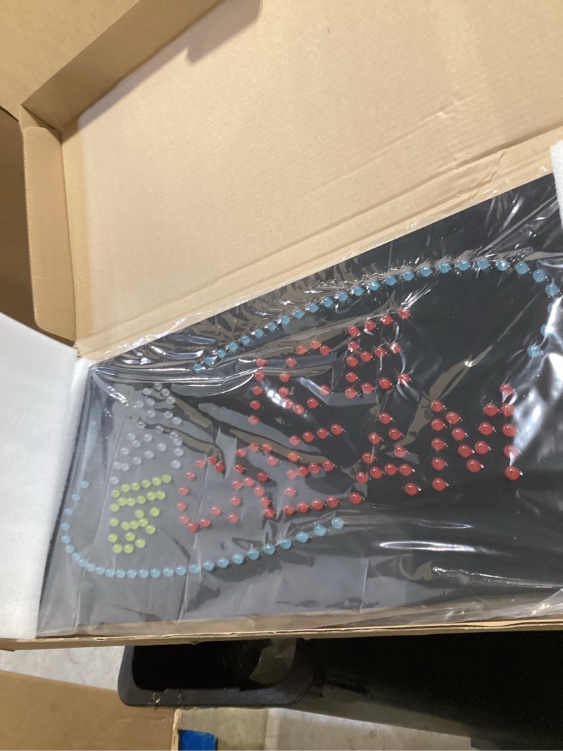 Condition photo showing Good Condition for ice cream sign, 24"x12", 60x30cm, topking, led, neon, florescent, signage, signboard, display, billboard, screen, grand opening, gift
