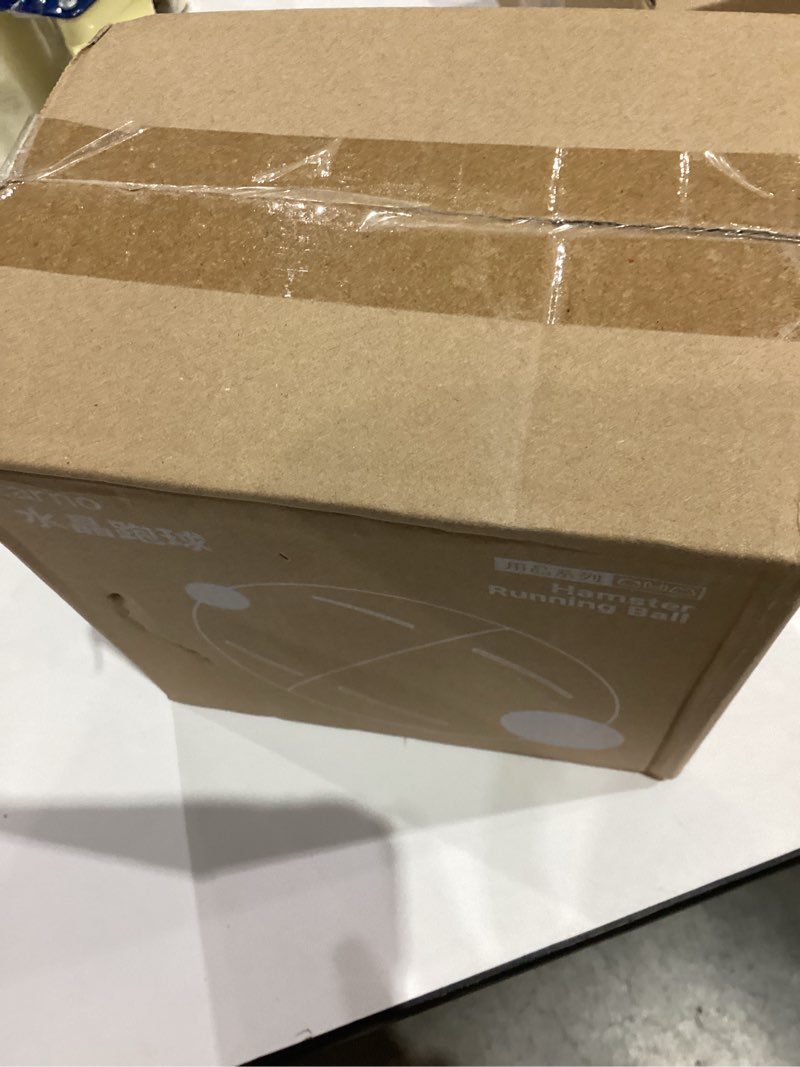 Condition photo showing New/Like New for Garneck Large Blue Hamster Exercise Ball 7.3 Inch Transparent Plastic Running Ball for Hamsters Mice Gerbils and Small Pets Small Cage Accessories