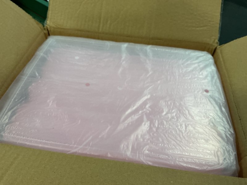 Condition photo showing Good Condition for Juvale 3-Tier Cupcake Carrier - Airtight Plastic Container for Baking - Stackable Cupcake Containers & Removable Trays - Portable Cake Transport Holder - Holds 36, Pink, 13.5"x10.25"x10.75"