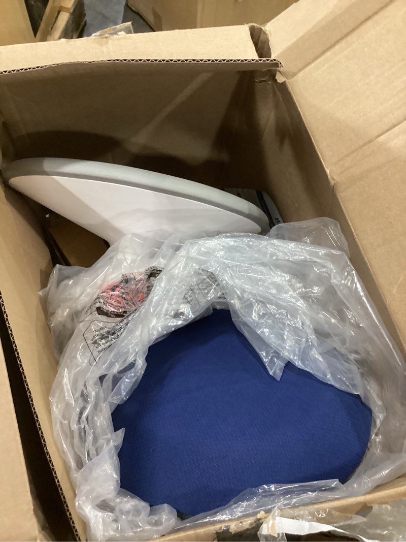 Condition photo showing As Is for standing desk stool chair, height adjustable stool 21-31 inch for office and classroom, swivel seat, anti-slip bottom ergonomic wobble stool with rocking motion, blue blue 21-31 inch