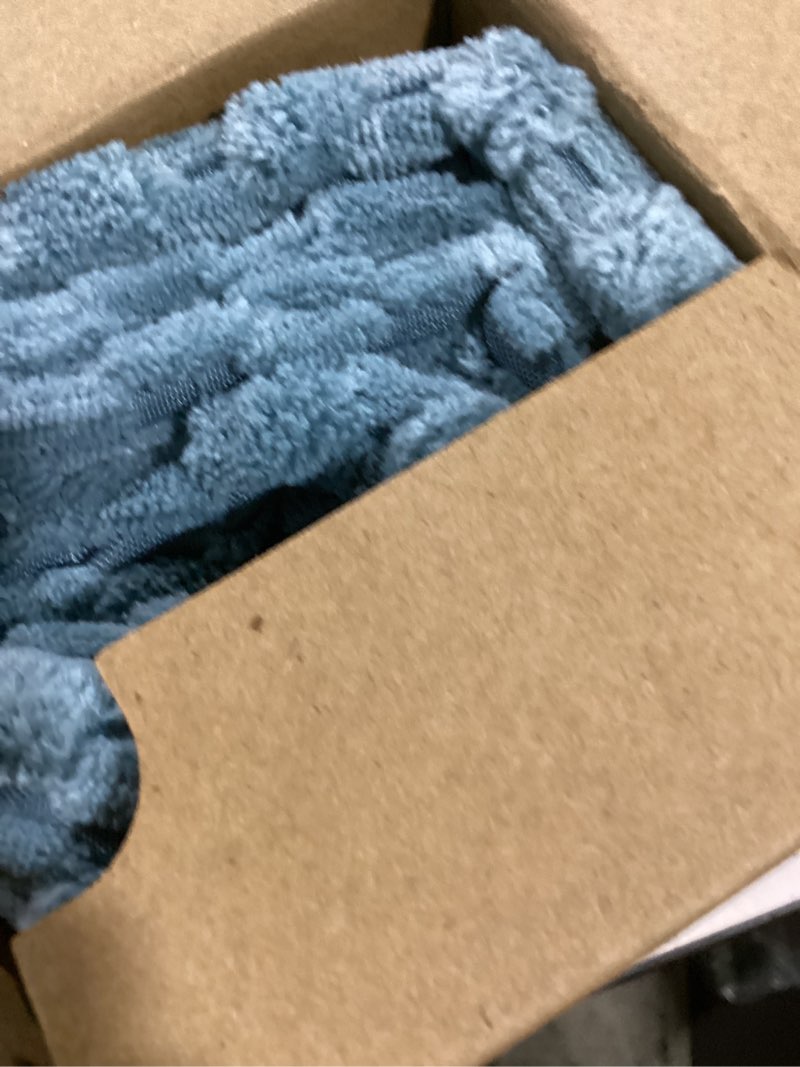 Condition photo showing Good Condition for kevin textile 14x36 inch long lumbar 1 pack boho decorative throw pillow cover soft striped corduroy rectangle cushion case farmhouse solid color accent for living room couch sofa bed, blue grey 36" x 14" (pack of 1) blue grey