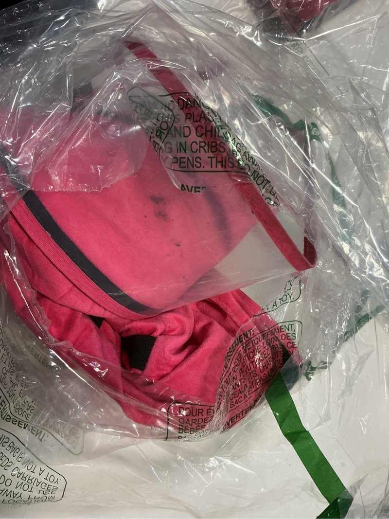 Condition photo showing As Is for BARKLESS Dog Cone, Inflatable Dog Cone After Surgery, Soft Surgery Collar with Enhanced Anti-Licking Guard Shield for Pets, Patented Protective Donut Collar (Hot Pink, XL (Neck: 18"-23")) Hot Pink XL (Neck: 18"-23")
