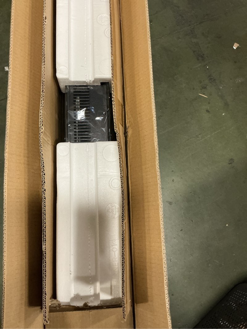 Condition photo showing New/Like New for 36" Electric Fireplace Wall Mounted and Recessed with Remote Control, 750/1500W Ultra-Thin Wall Fireplace Heater W/Timer Adjustable Flame Color and Brightness, Log Set & Crystal Options 36 Inch