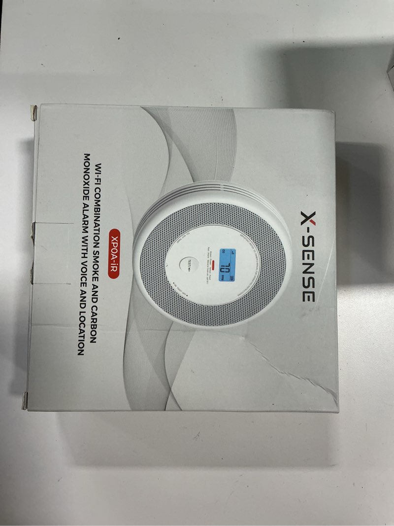 Condition photo showing New/Like New for X-Sense Smart Smoke Detector and Carbon Monoxide Detector with Voice Location, Wi-Fi Smoke Detector Carbon Monoxide Detector Combo with Real-Time App Notifications, XP0A-iR, 1-Pack Wi-Fi Connected Model 1-Pack