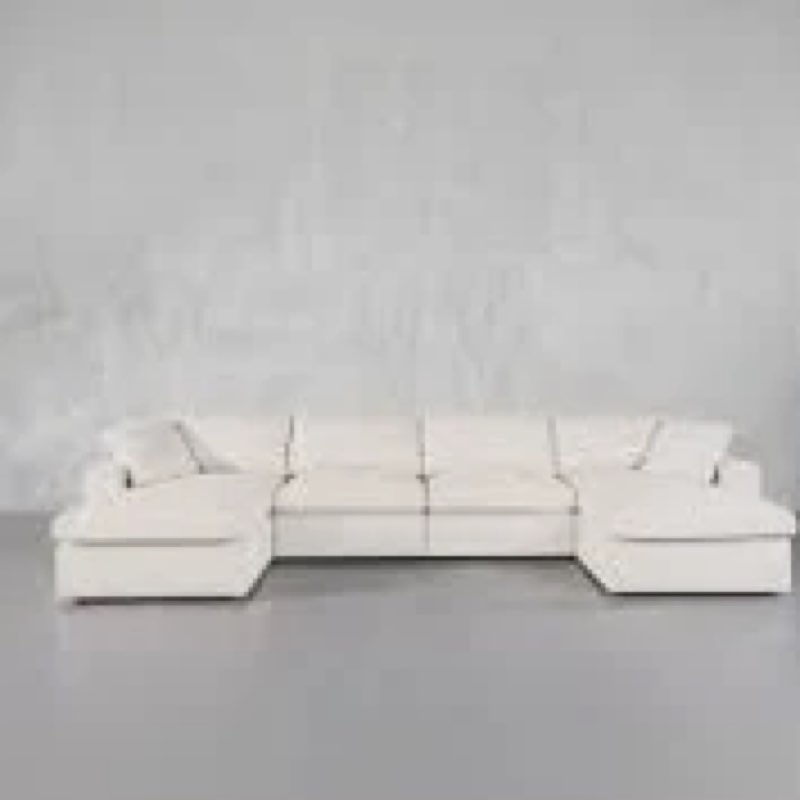 (incomplete)ball & cast sectional couches for living room,upholstered lambswool sectional sofa with ottomans and