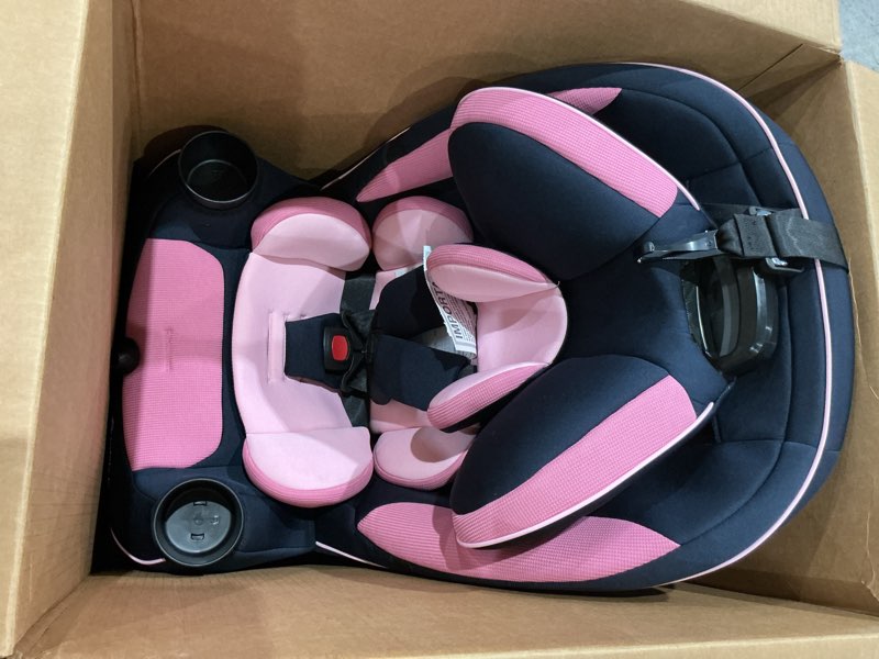 Condition photo showing Good Condition for safety 1st grow and go all-in-one slim convertible car seat, rear facing, 5-40 lbs, forward facing (30–65 lbs), high back booster seat 40-100 pounds, vineyard girl