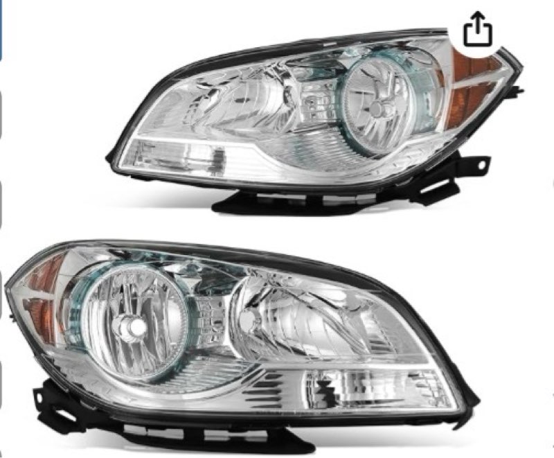 DWVO Headlight Assembly Compatible with 2008 2009 2010 2011 2012 Chevy Malibu 08 09 10 11 12 2008-20