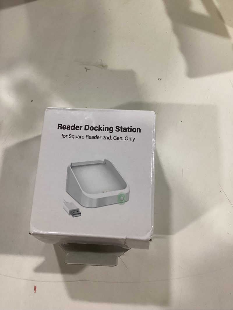 Condition photo showing New/Like New for Square Dock for Square Reader 2nd Generation, Holder Stand for Square Card Reader 2nd Generation, Dock with Smart Anti-Sleep Button Portable Size Anti-Slip (Cable and Wall Charger Included, No Device