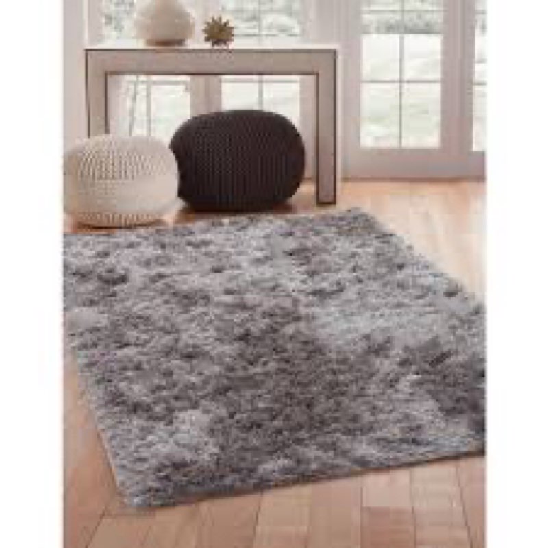 Cushena Handmade Grey Area Rug Rug Size: Rectangle 5' x 8'