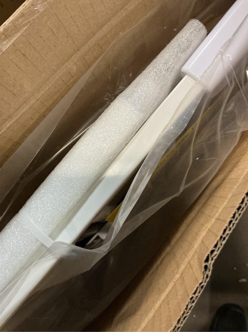 Condition photo showing Good Condition for cumbor 29.7-46" baby gate for stairs, toddler safety essentials for the house, auto close dog gate for doorways, mom's choice awards winner-easy install pressure mounted pet gates for dogs, white white 29.7"-46"w x 30.5"h