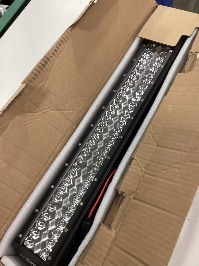 Condition photo showing Good Condition for 12 Inch LED Light Bar, White Amber DRL, LED Off Road/Driving/Fog Lights with Wiring Harness, Work for Truck Boat Golf Cart Tractor UTV ATV, 1 Pc (4 Modes)