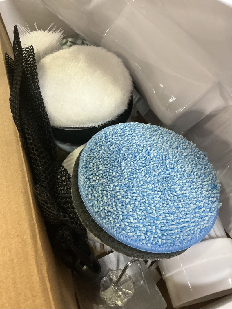 Condition photo showing Good Condition for dreazu electric spin scrubber, 12-in-1 shower scrubber & retractable long handle, 44 lbs high-torque & variable speed shower cleaning brush for bathroom,toilet, bathtub, kitchen, tile floors, car white&black