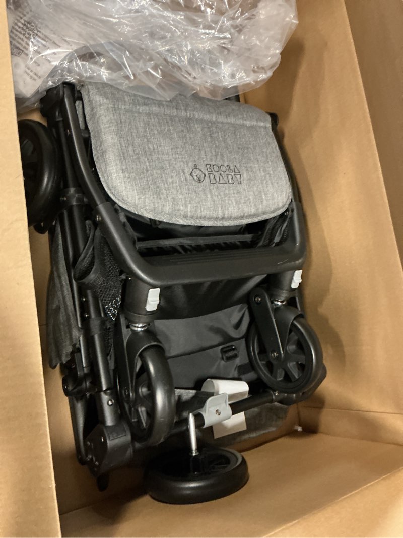 Condition photo showing New/Like New for lightweight travel stroller for baby & toddlers - easy fold & compact stroller with canopy, storage basket, multi-position recline & convenient one-hand fold (grey)