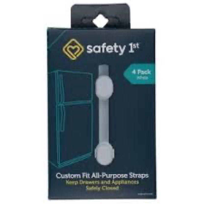 safety 1st 2-pack custom fit all purpose strap 2-pc. safety latches