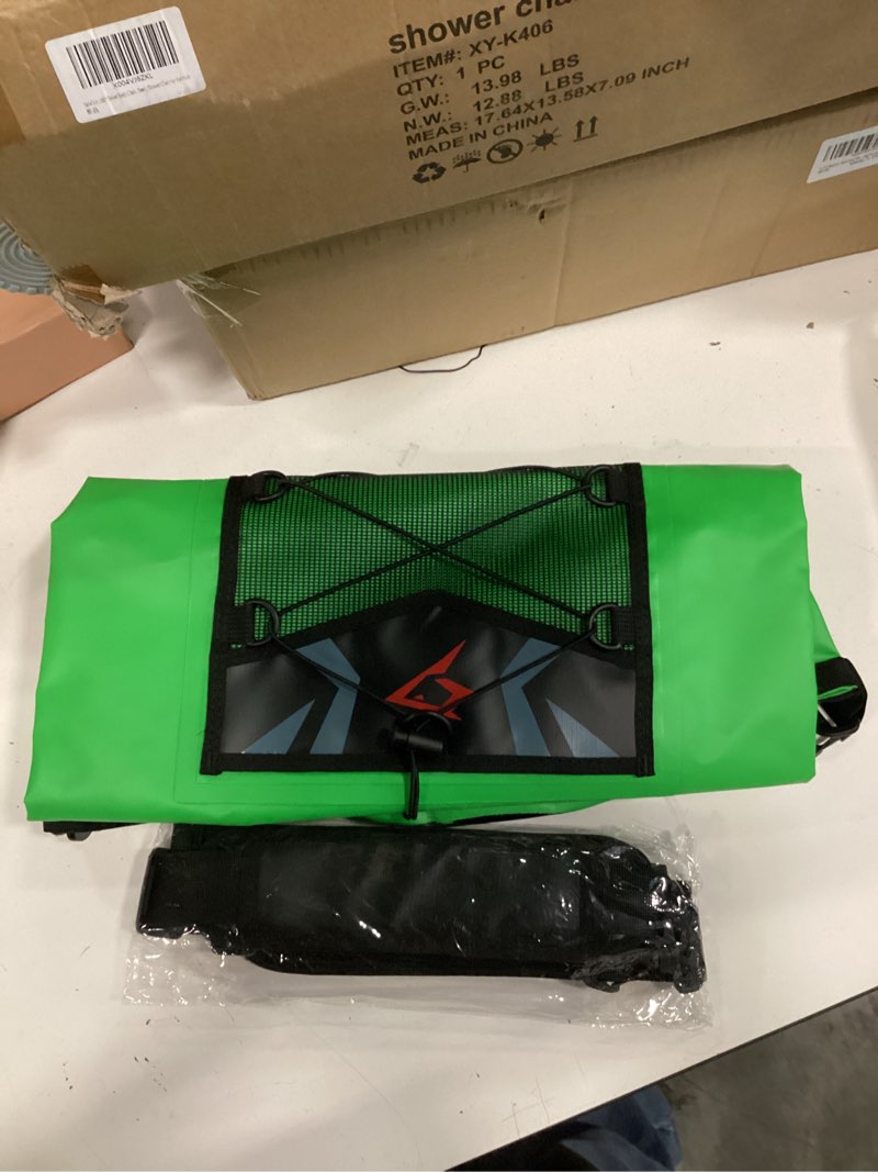 Condition photo showing Good Condition for piscifun dry bag, waterproof floating backpack 10l/20l/30l/40l with waterproof phone case for boating, kayaking, fishing light green 40l