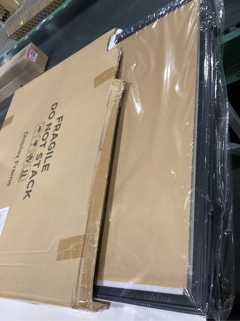 Condition photo showing Good Condition for Jersey Frame Display Case, Black Locks Shadow Box Sports Jersey Frame with UV Protection Acrylic and 2 Hanger for Baseball Basketball Football Soccer Hockey Shirt,Uniform, Graduates, Black Black Frame with Black Locks