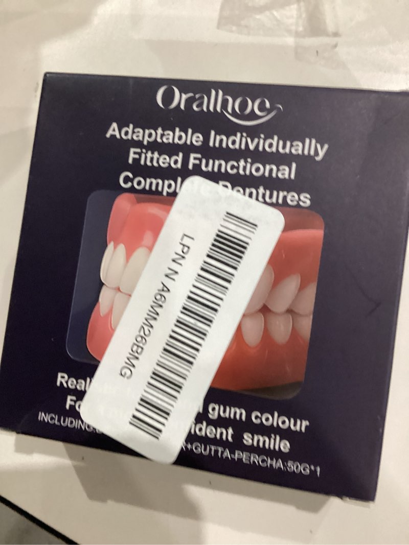 Condition photo showing As Is for Premium Silicone Denture Reline Kit - Soft Reline Set for Secure Upper/Lower Dentures - All-Day Comfort for Men & Women