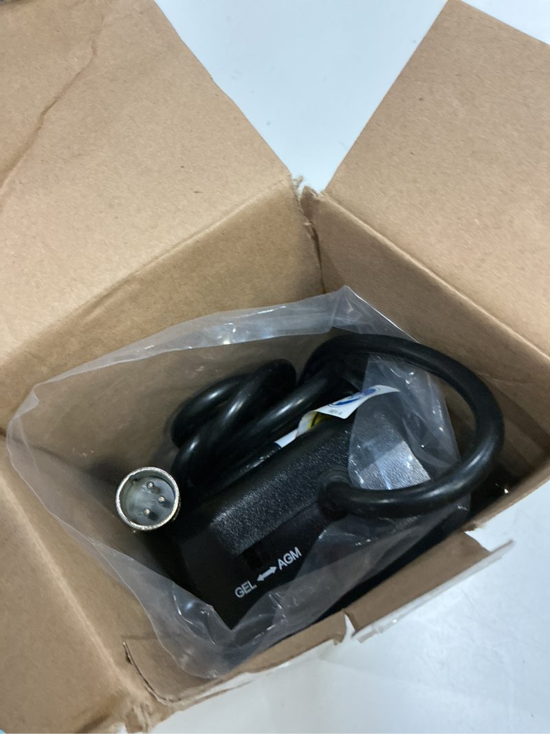 Condition photo showing As Is for 24-volt 5a 3-stage agm/gel charger w/5.9 ft. cordset