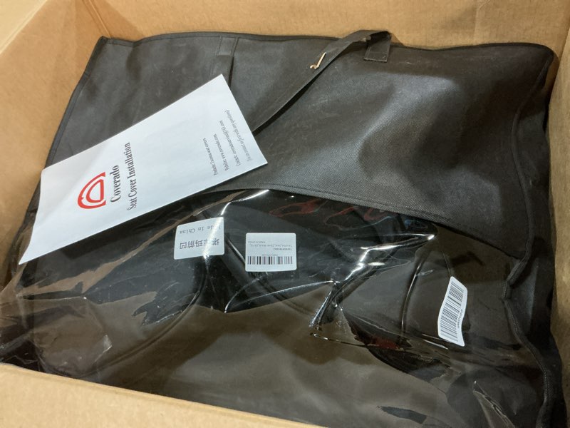 Condition photo showing Good Condition for Coverado Tacoma Seat Covers Full Set, Faux Leather Seat Covers Custom Fit for 2005-2023 Toyota Tacoma Double/Crew Cab Base Prerunner SR5 Limited TRD Sport Interior Covers (Black) Black Fullset?2005-2015?