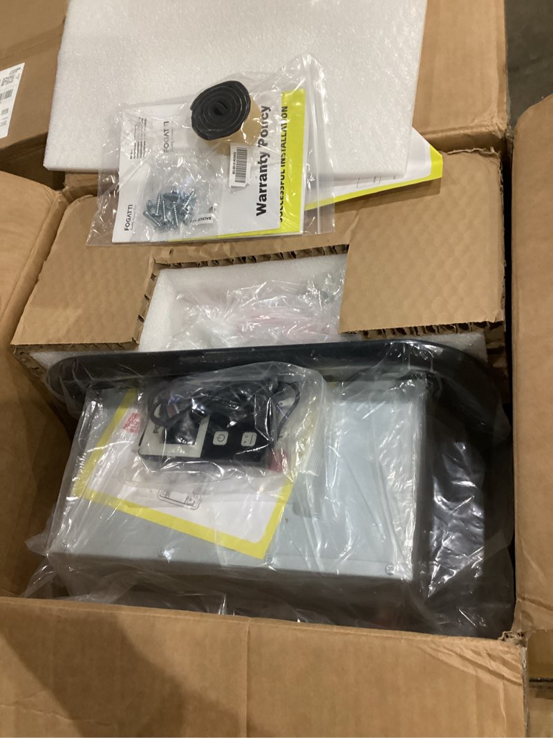 Condition photo showing New/Like New for fogatti rv tankless water heater, 66,000 highest btu, instashower 9 pro, gen 3, rv hot water heater, built-in mixing tank, 15x15 inches black door, remote controller, ideal for everyday use by rvers