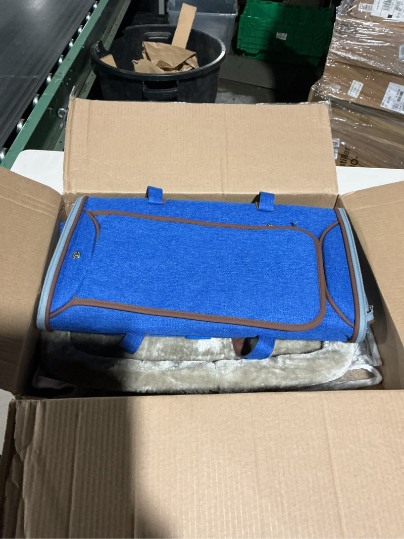 Condition photo showing As Is for Mr. Peanut's Gold Series Big Apple XL Expandable Pet Carrier V3.0 (Deja Blue)