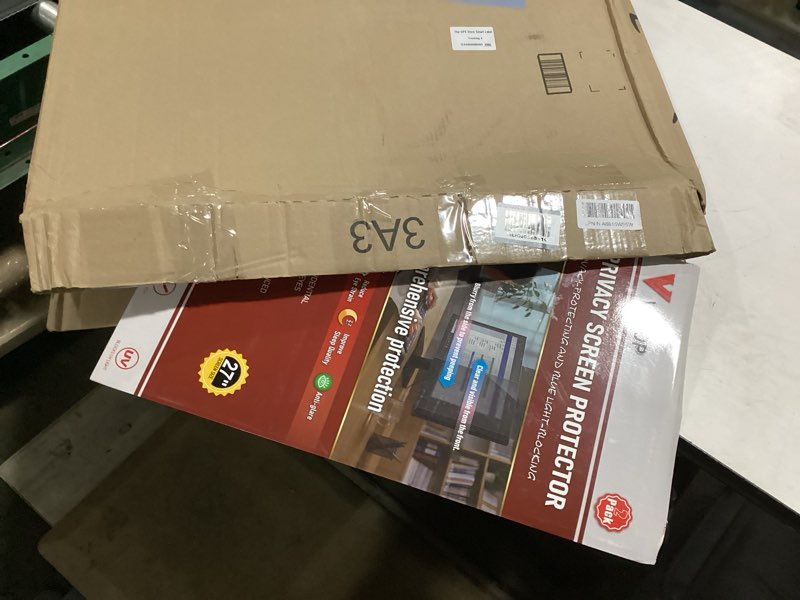 Condition photo showing As Is for [2-pack] 27 inch computer privacy screen filter (16:9 aspect ratio) | removable,anti glare & blue light blocking,compatible with hp dell lg asus acer samsung lenovo viewsonic monitor 27.0'' widescreen (16:9)