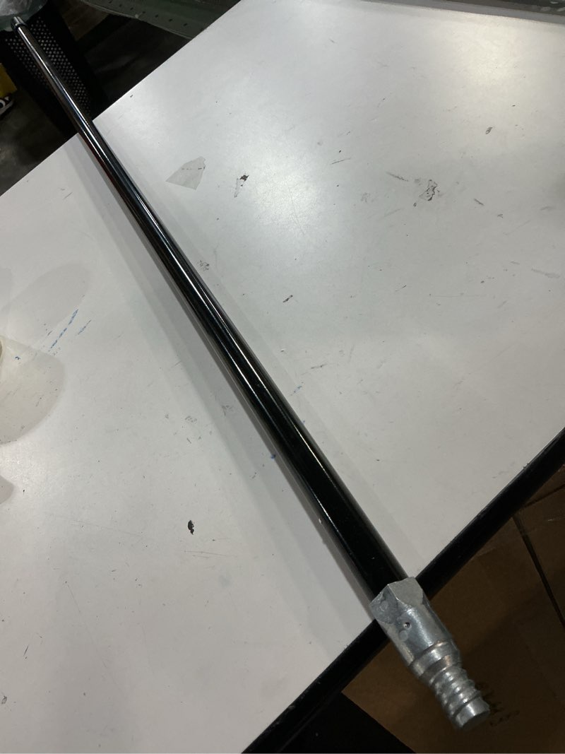 Condition photo showing Good Condition for (Similar )Black Powder Coated Steel Broom Handle with Threaded Metal Tip (