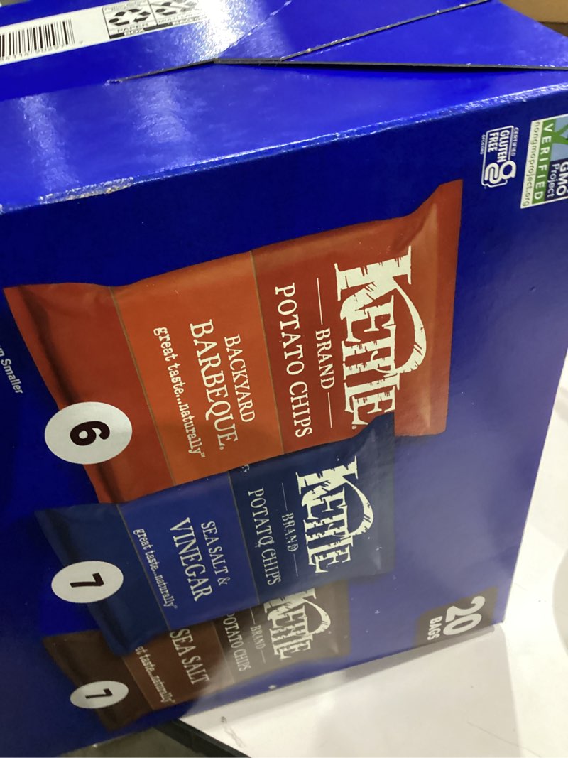 Condition photo showing Good Condition for Kettle Brand Potato Chips Variety Pack, 1 Oz, 20 Ct