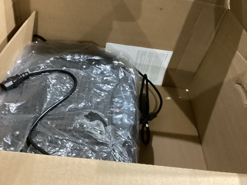 Condition photo showing As Is for Vibration Plate Exercise Machine - Whole Body Workout Vibration Platform Lymphatic Drainage Machine for Weight Loss Home Fitness with Resistance Bands Remote Black