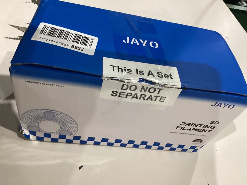 Condition photo showing New/Like New for JAYO Silk PLA Filament Bundle 1.75mm 4.4KG, 4 Colors Metal-Like Shiny 3D Printer Filaments Dimensional Accuracy +/- 0.02mm, 4 Pack 1.1kg Spool, Silk Gold/Silk Pink/Silk Blue/Silk Red Light Gold+blue+pink+red 4.4KG