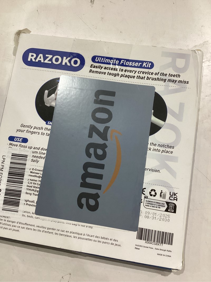 Condition photo showing Good Condition for RAZOKO Ultimate Flosser Kit with 2 Handles and 240 Extra Strength Refills 120 Count (Pack of 2)