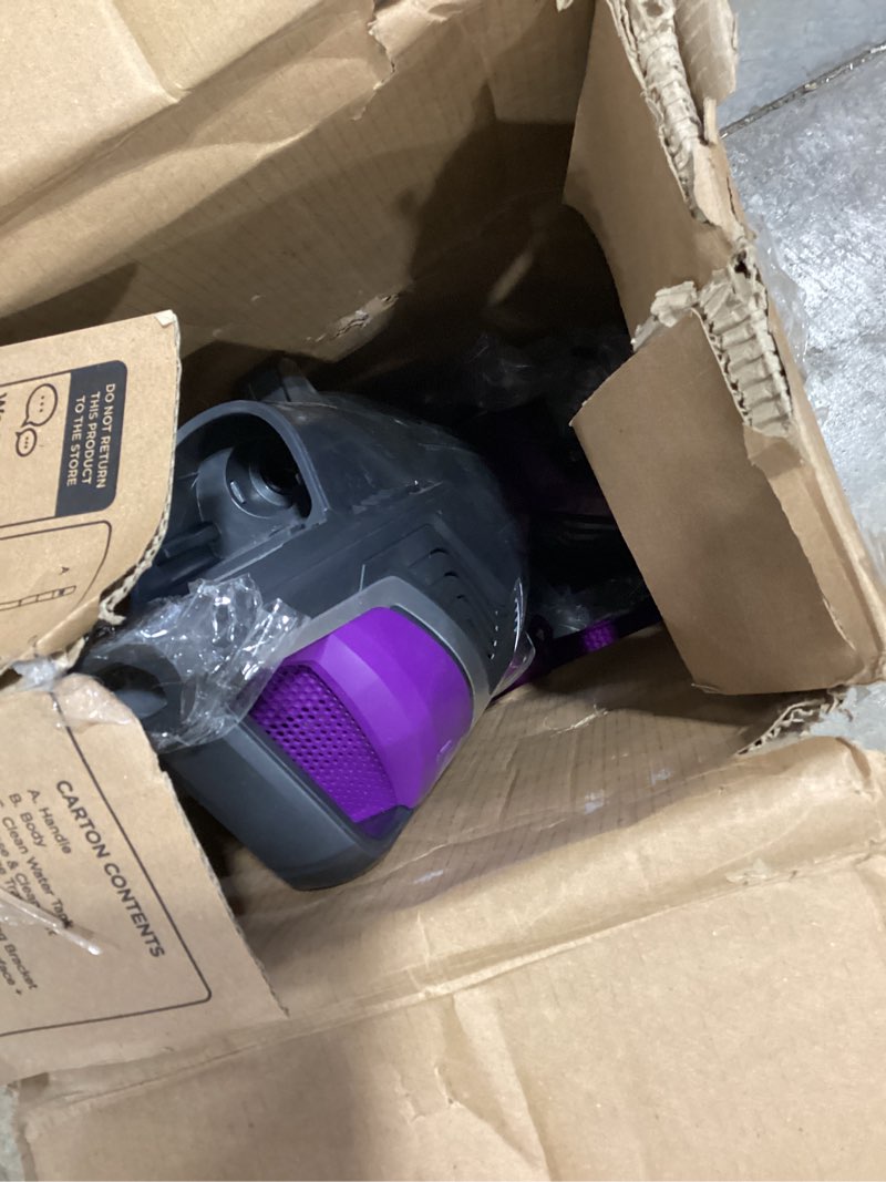 Condition photo showing As Is for BISSELL Crosswave Pet Pro All in One Wet Dry Vacuum Cleaner and Mop for Hard Floors and Area Rugs, Purple, 2306A